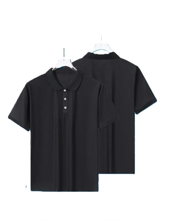 China Bangladesh Factory Price OEM Customized Logo Embroidery Men Quick Dry Ice Silk Short Sleeve Summer Polo T Shirt