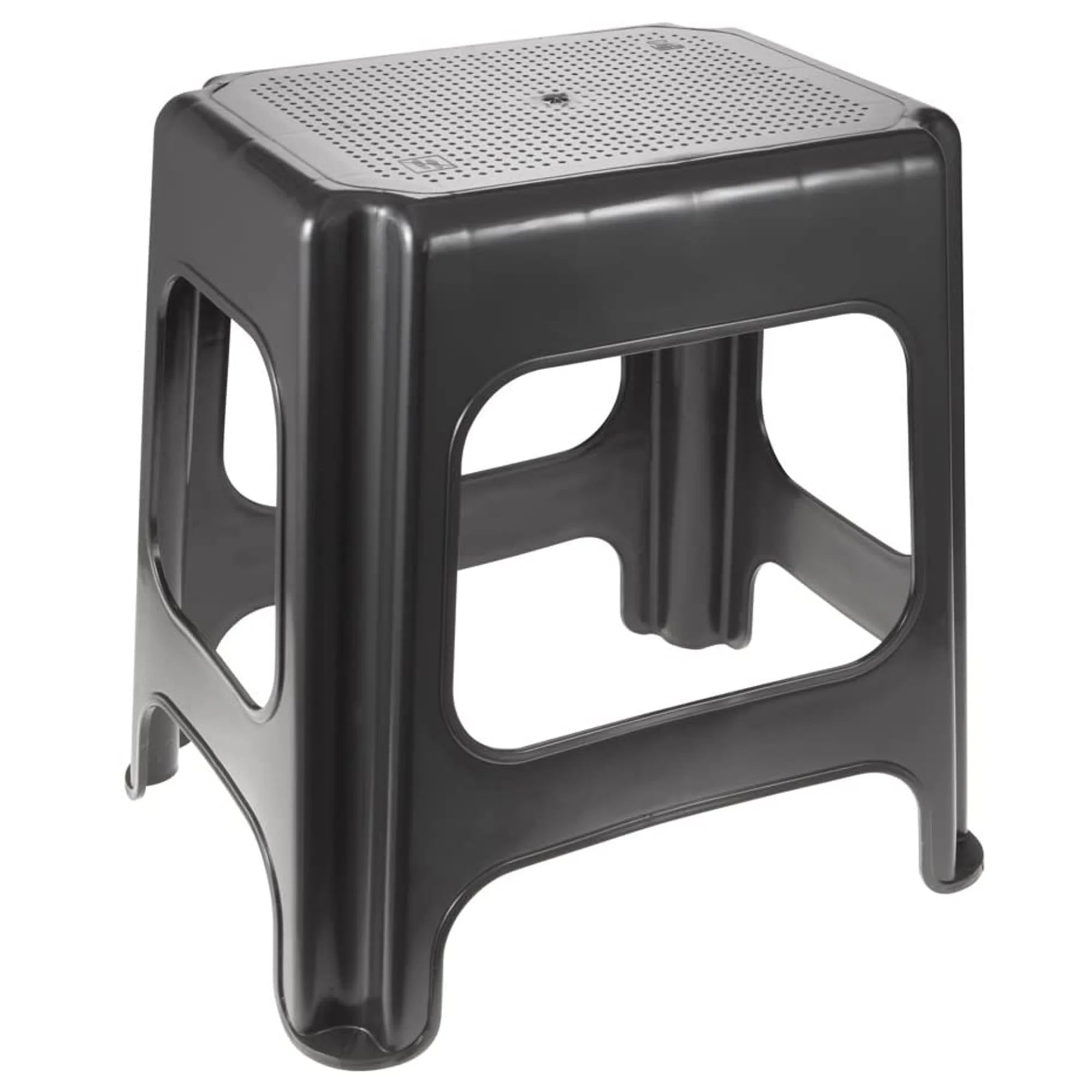 Maxi stool Resistant plastic (PP) 41 x 33.5 x 42.5 cm Max Graphite