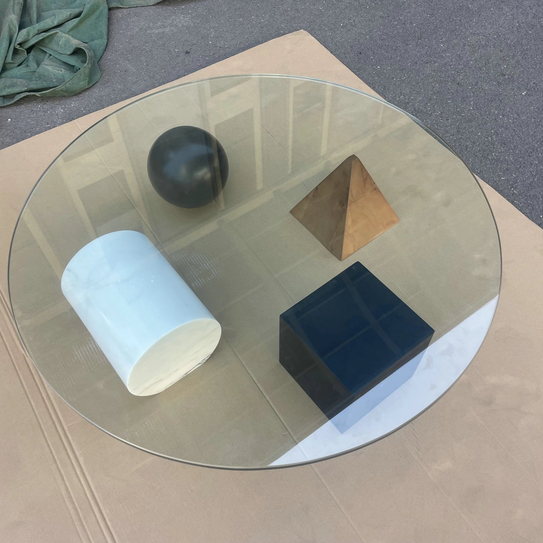 Luxury Living Room Metafora Coffee Table Home Tea Table Glass Table Round Shape Home Table