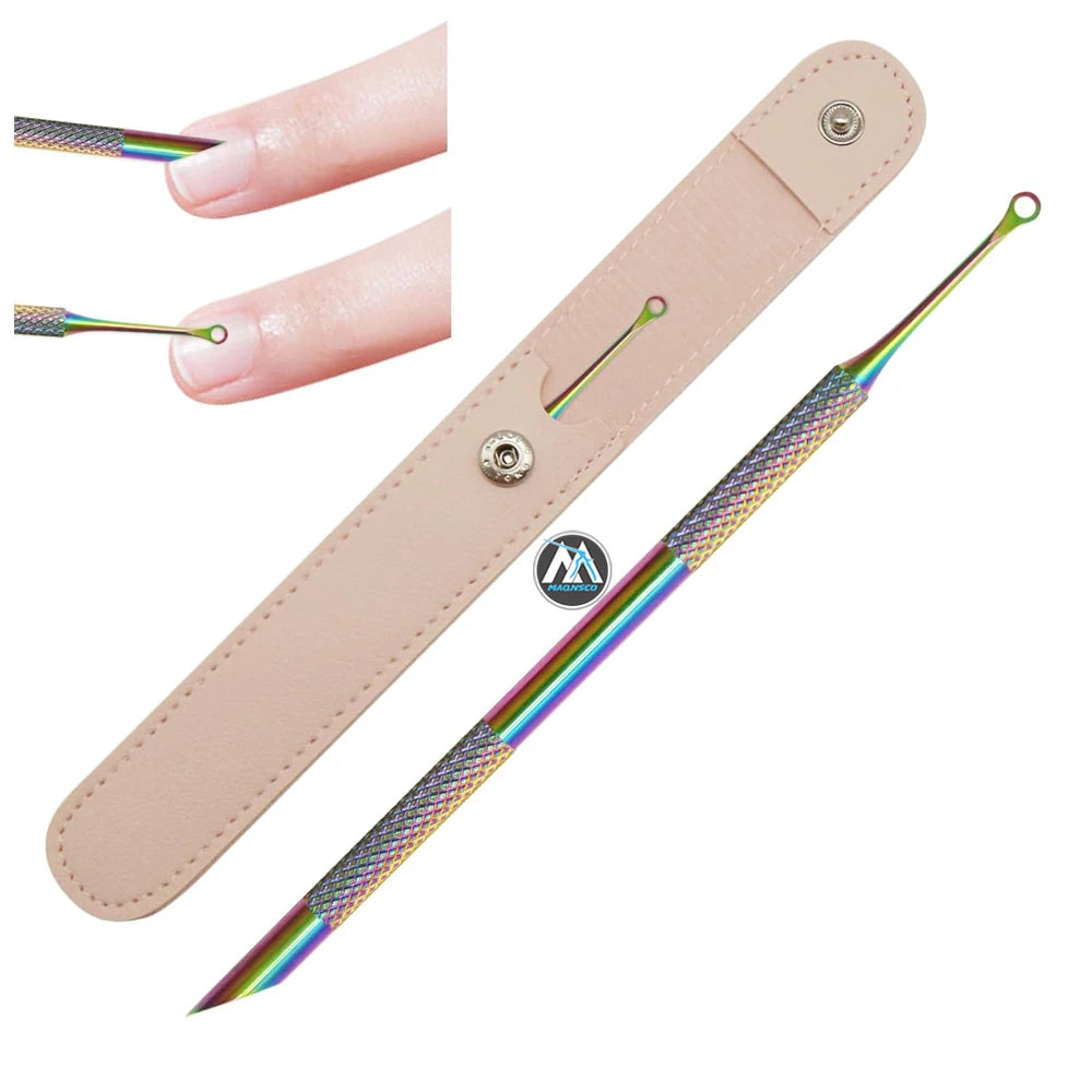 Circle Bevel Shovel Double Head Cuticle Remover Pusher Nail Clipper Cuticle Tools Design