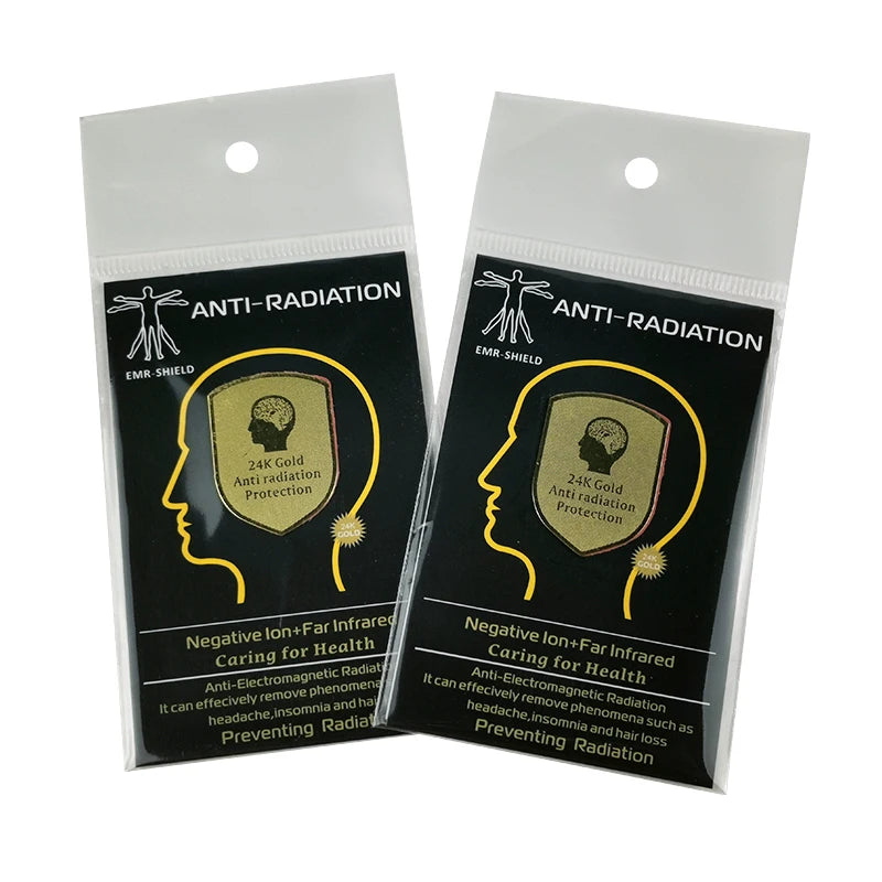 HOONNI HN 1209 OEM ODM 5g Human Brain Anti-Radiation Quantum Shield Cell Phones EMF Protection 24k Gold Healthcare Supply