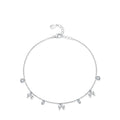 SL1679  Fashion Women Jewelry 925 Sterling Silver Bow Bracelet Silver Adjustable Bracelet for Women Girl Valentine's Day Gift