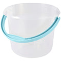 Multipurpose bin (water or trash) with integrated measuring scale and ergonomic handle 5 l Mika Transparent