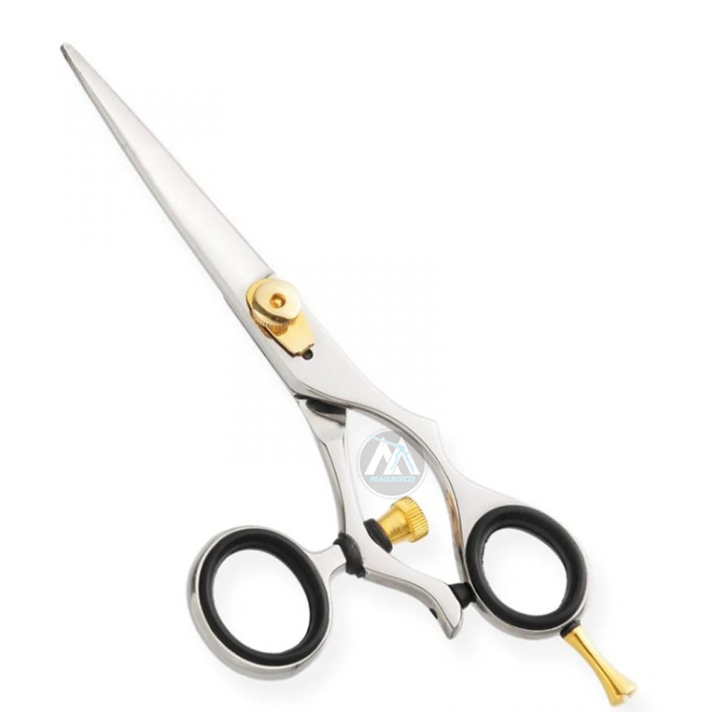 6.75-Inch Stainless Steel Right-Handed Hair Scissors with 28 Teeth and Medium Handle for Styling Bangs and Hair Cutting