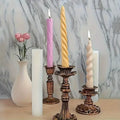 DIY Spiral Twist Candle Molds: Silicone for Wedding Church Decorations