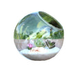 Premium Contemporary Slanted Mouth Ball Glass Vase for Home Hotel Tabletop Decor