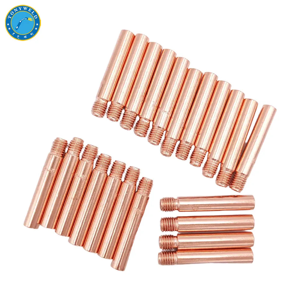 Mig Welding Torches Consumables 14-23 14-30 14-35 14-40 14-45 14-52 CuCrZr Contact Tips 1.0mm Tweco OEM Factory Price Wholesale