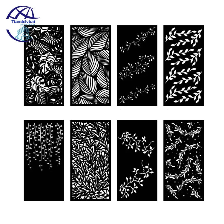 Modern Decorative Panel Aluminium Laser Cutting Panel Water Bubble Waterproof Laser Cut Screens Aluminum Privacy Screen Metal