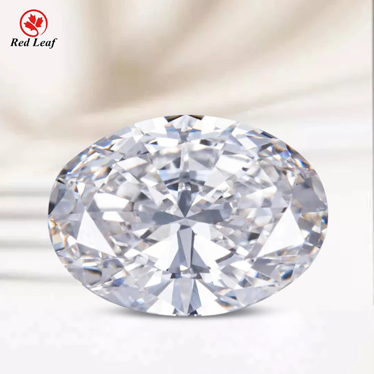 Redleaf Wholesale 10-Carat  IGI Certified Lab Grown Oval Cut Diamonds E VVS1 Clarity for Jewelry