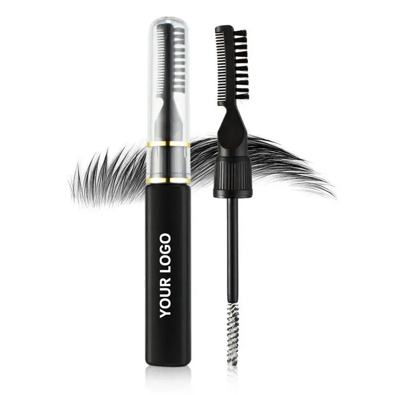 Custom Logo Makeup Clear Brow Sculpting Gel Wax With Brush Waterproof Long Lasting Clear and White Durable Eyebrow Styling Gel MegaBDM