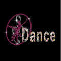 Wholesale Rhinestone Transfer Design Dance Team Iron-On Rhinestone Transfer Motif