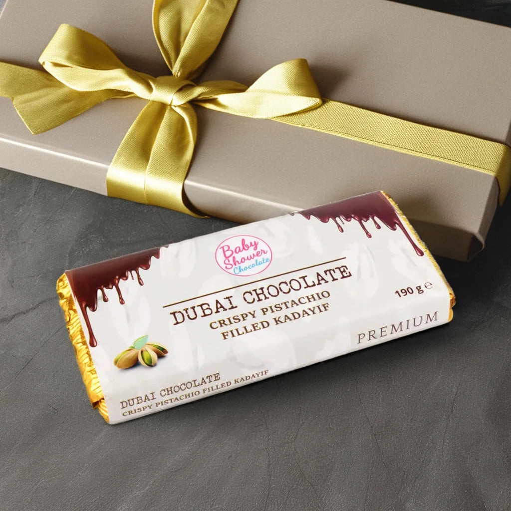Dubai Premium Sweet Milk Chocolate with Pistachio Kadayif and Nuts Pattern Pieces in Bulk Packaging for Promotions and Candies