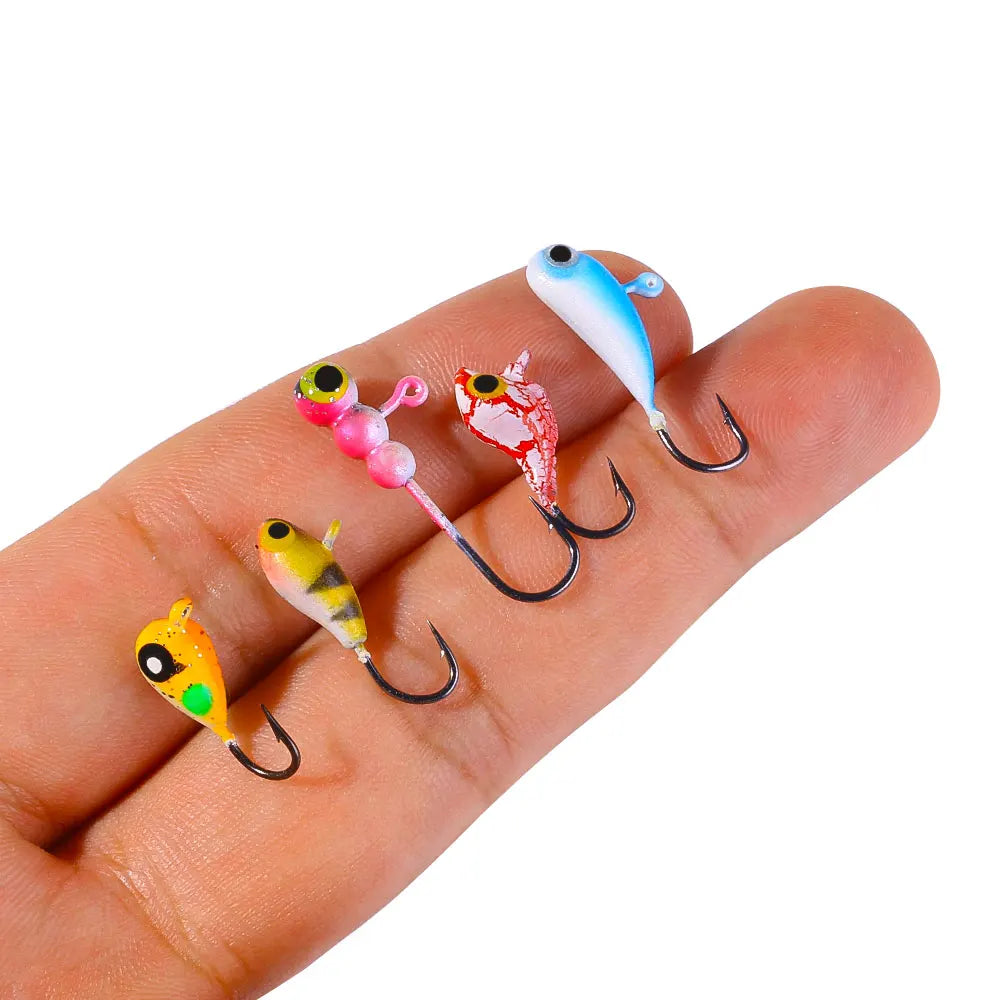 Lead Head Jig Swim Jig Ice Fishing Lure Bait Boxed Fishing Ice Jig Head Lure