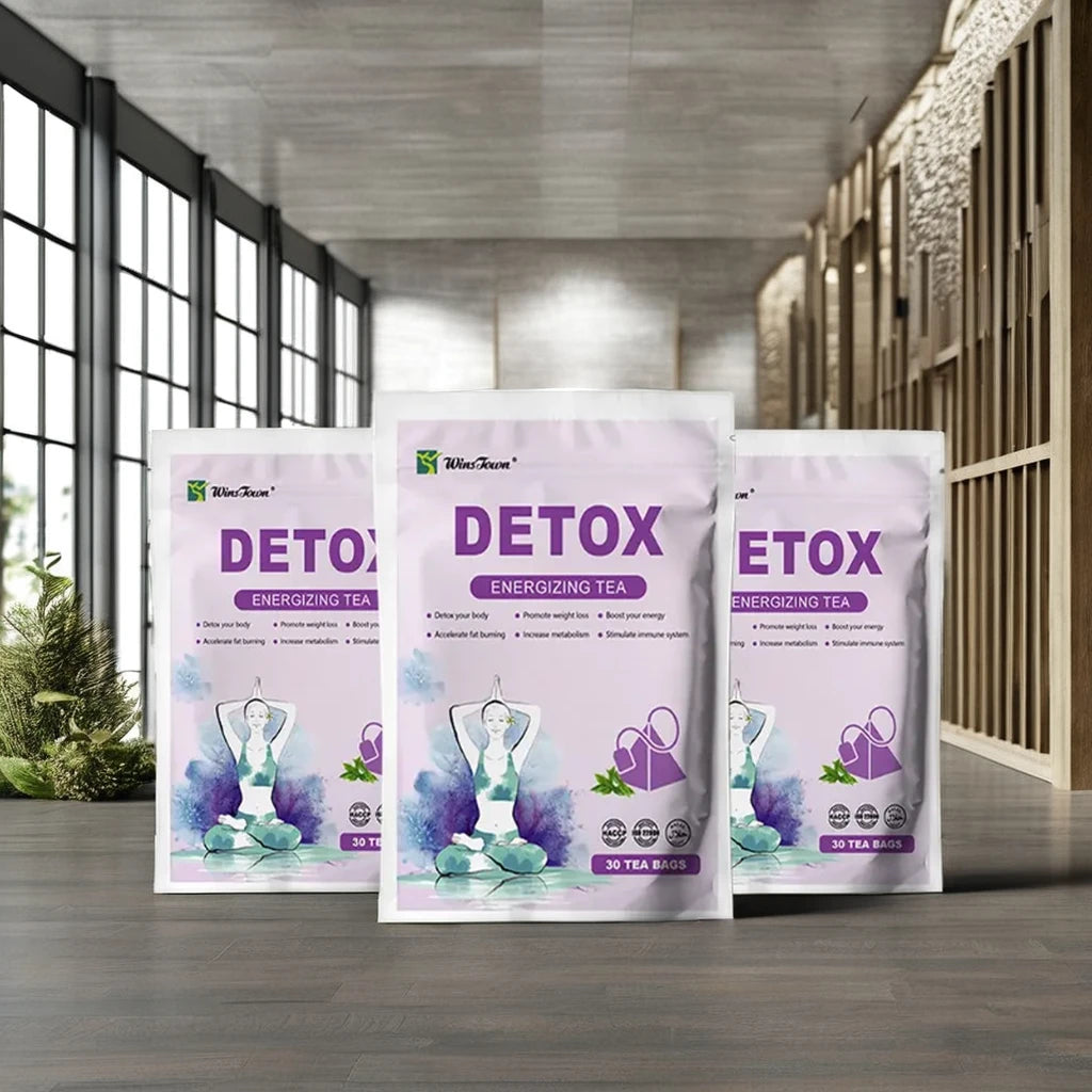 Wholesale Herbal Tea Bag Natural Organic Herbs Tea Winstown Organic Green Tea Hot Sale Detox Energizing Tea Green Cleaning Tea