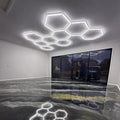 Energy-Saving 6500K Hexagonal LED Light Aluminum Housing Garage LED Light for Car Wash Rooms Workshops for Auto Dealerships