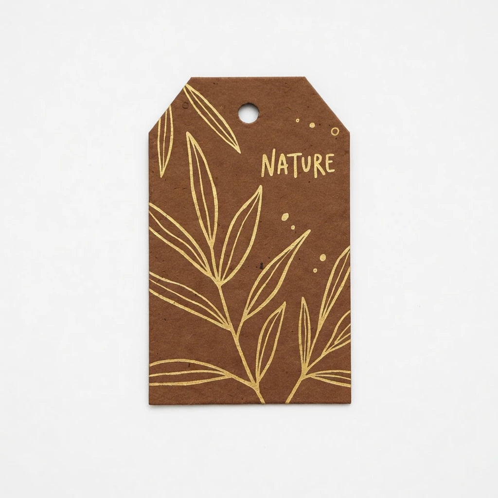 Custom Eco-Friendly Recycled Paper Hang Tags for Clothing Garment Swing Tags with Logo MegaBDM