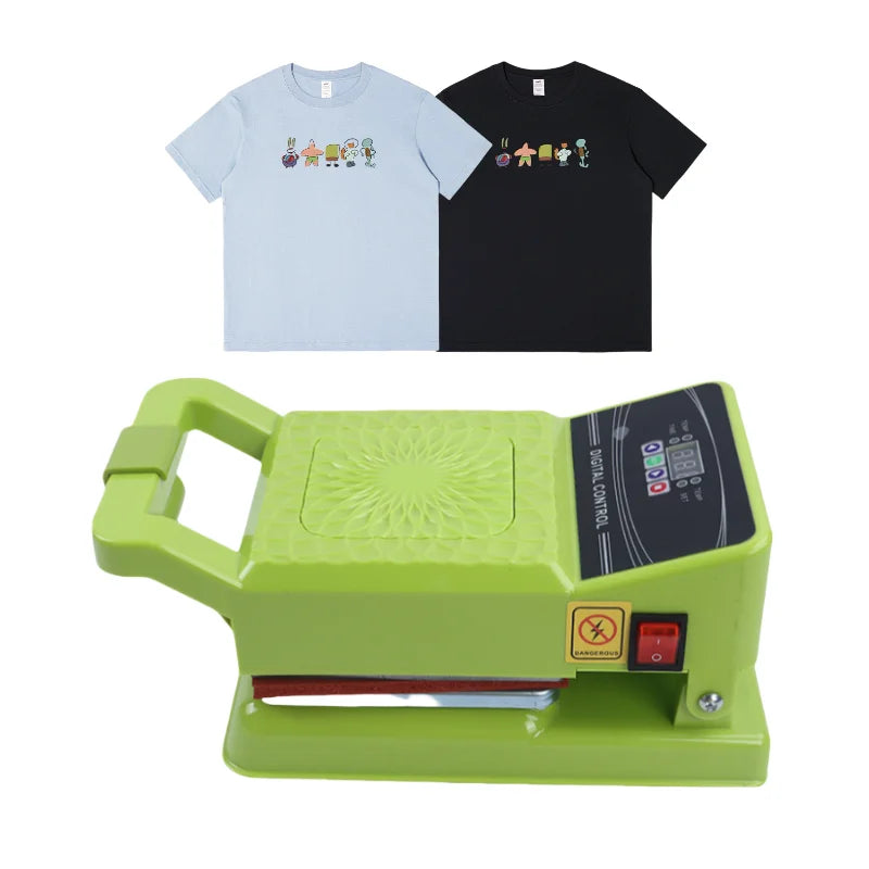 15*15CM Small Flat Plate Heat Transfer Machine Home Hot Drill T-shirt Printing Map Clothes Hot Printing