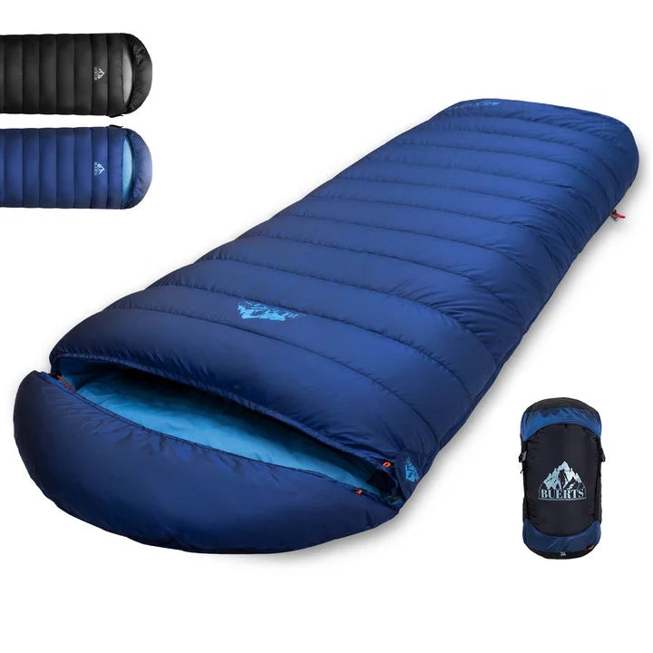 Ultralight Duck Filled Nylon Outdoor Hiking Camping Adult Envelope Sleeping Bag BUERTS Waterproof Windproof Tear-Resistant