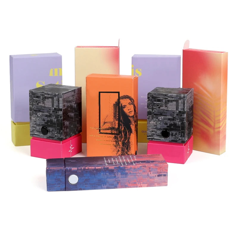 Custom Logo Child Resistant CR Press Button Luxury Matt Lamination Sponge Lining Joint Tube Case Pre Packaging Roll Boxes Xinte MegaBDM
