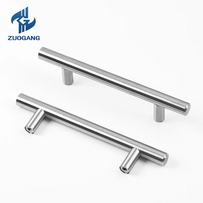 Zuo Gang Furniture T bar Cabinet Door Handle Stainless Steel Pulls Knobs Kitchen Drawer Handles