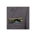Olive Green Floral Printed Satin Folded Ready to Use Pocket Collar Blazer Handkerchief