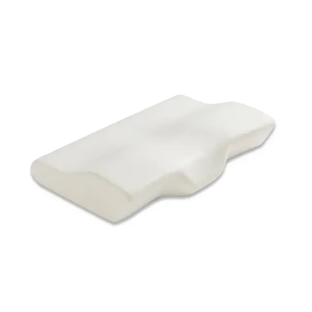 Ultimate Orthopedic 45x31x10/7cm Memory Foam Cervical Pillow White Customizable Visco Cover Neck Support Bed Use Anti-Sweating