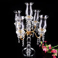 Golden Arm Crystal Ball High-End Candlestick Holder for Wedding Hotel Ornaments or Home Decoration