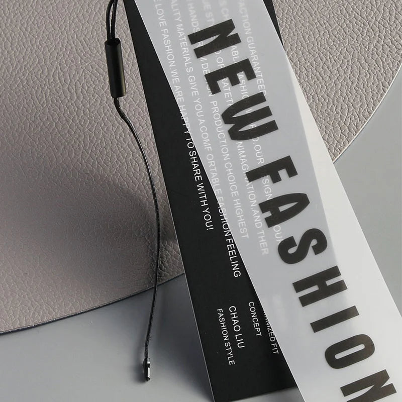 Custom Design Printing Hang Tag Name Logo Paper Garment Hangtag Labels Clothing Hang Tags With String Paper Hand Tag