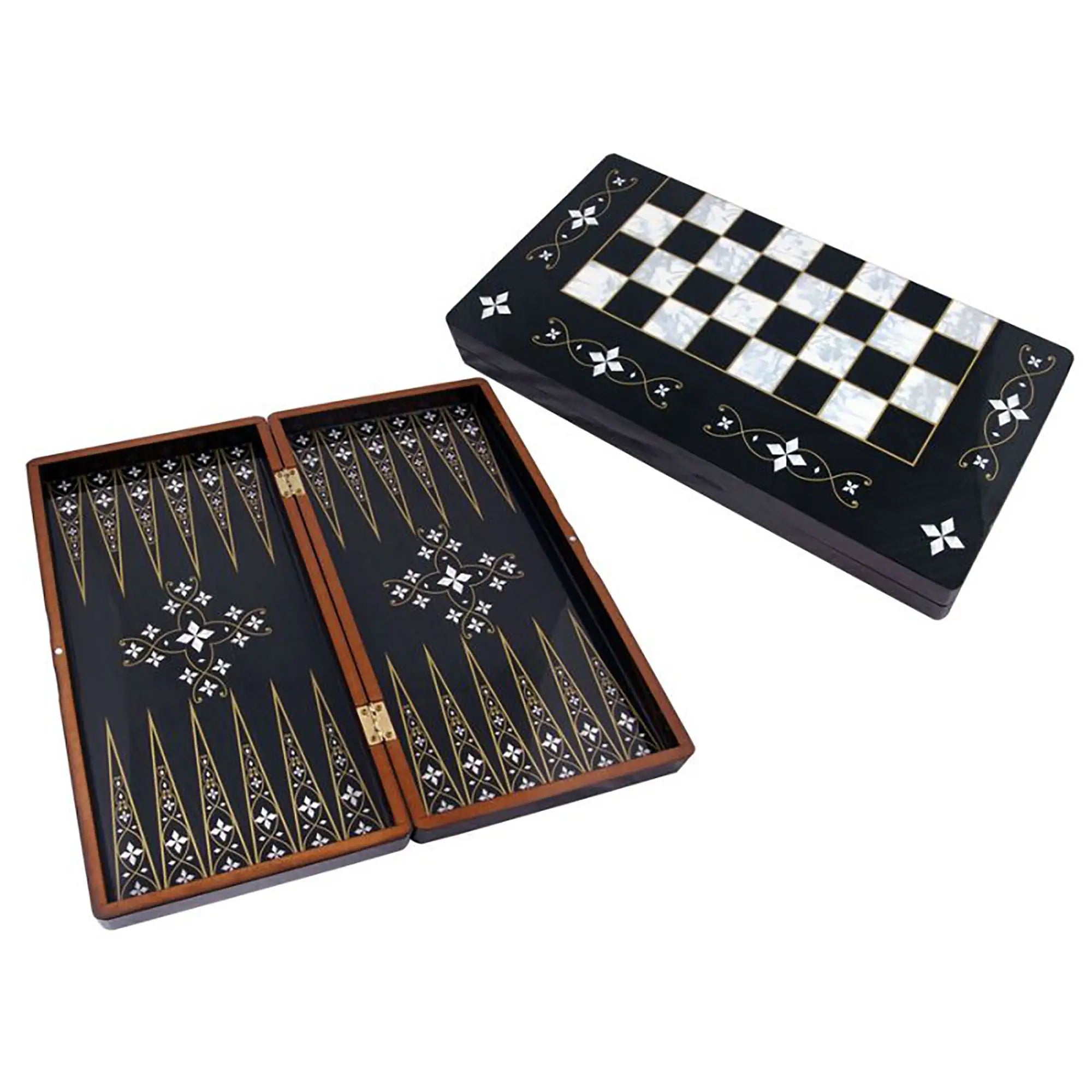 Star Durable Plastic Antique Backgammon Set