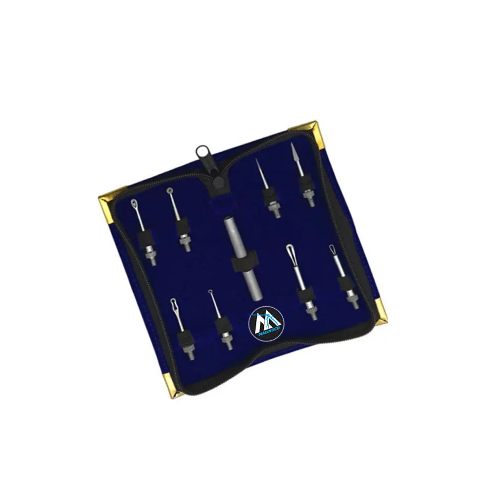 New MAQNSCO Stainless Steel Manicure & Pedicure Set Conveniently Packed in Bag