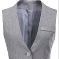 Women's New Short Waistcoat Jacket Cummerbund for Spring/Autumn Breathable Casual Style Woven Fabric Sleeveless Top