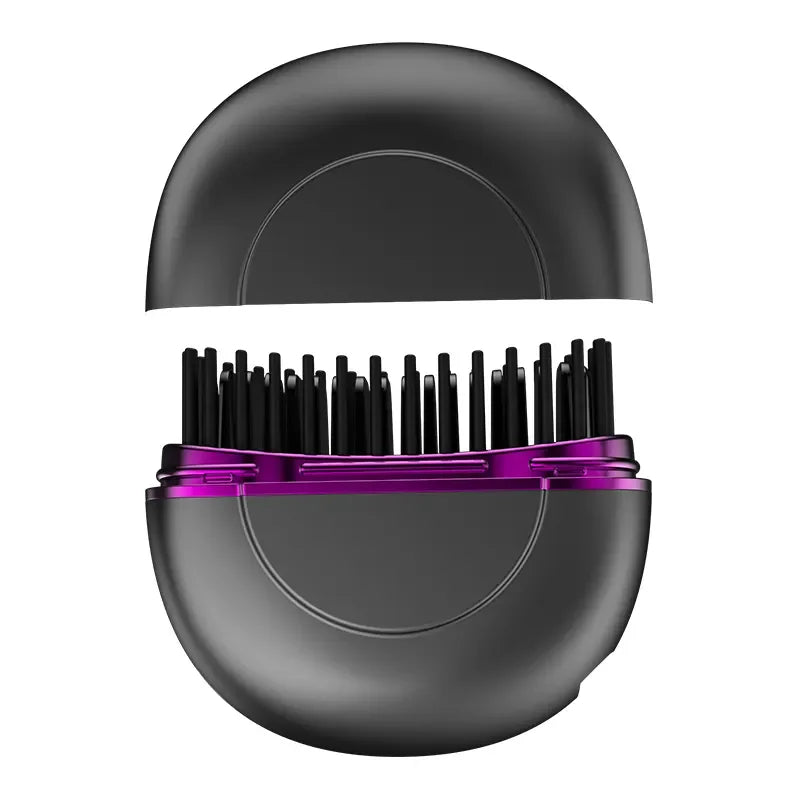 MINI Custom Cordless Ceramic Hair Straightening Brush Mini Portable 2 in 1 Hot Straightener Comb Hair Straightening Comb