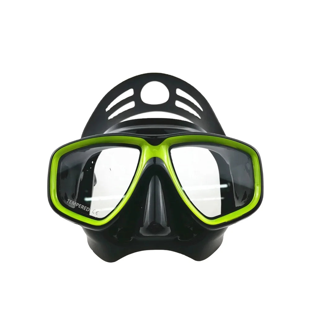 Custom Logo Men's Myopia Silicone Snorkeling Mask Professional Diving Mask with Customized Features