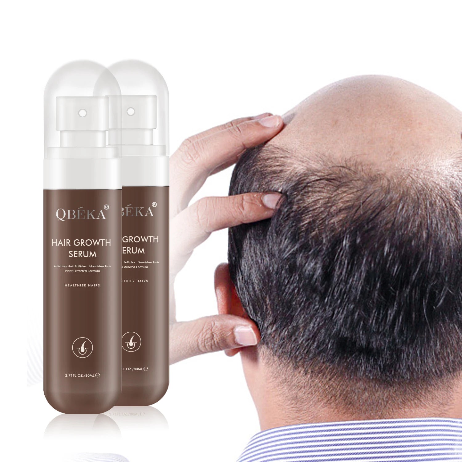 Best Herbal Hair Growth Serum with Anti-Dandruff Refreshing & Nourishing Features for Improved Scalp Circulation Hair Repair