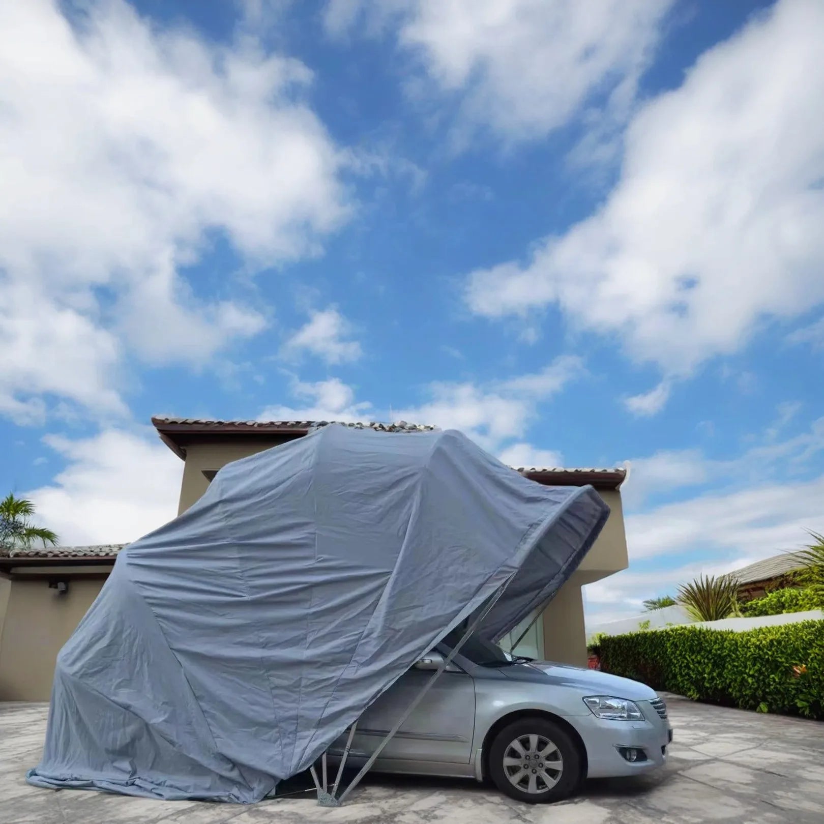 Customize 6M Sustainable Manual Foldable Garden Carport Garage