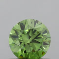 6.50 mm Loose CVD Lab-Grown Fancy Vivid Green Round Brilliant Cut HPHT Diamond IGI Certified VVS/VS Clarity Jewelry Making