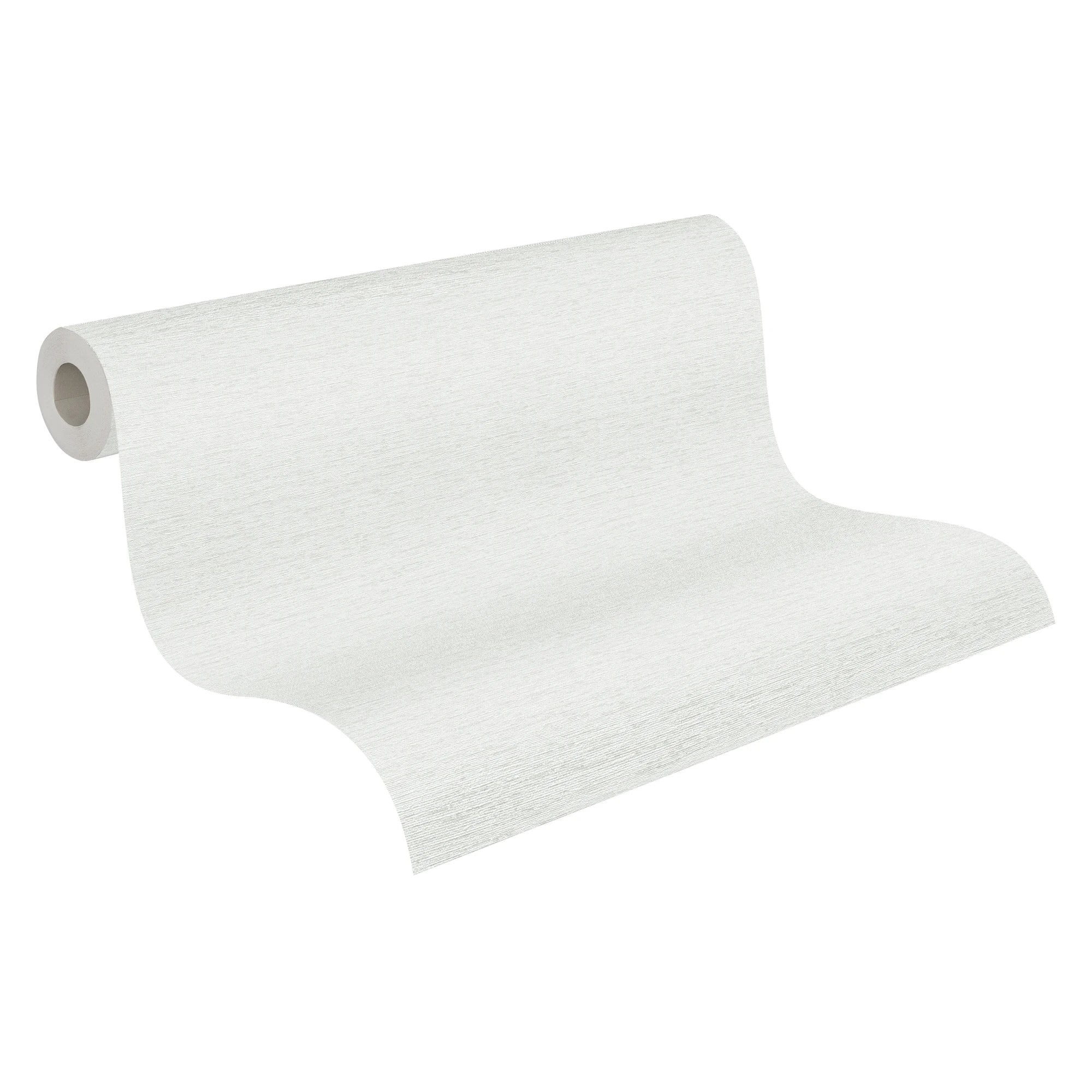 Made in Germany - Wallpaper rolls Solid Plain Colour Grey White - Non Woven Vinyl - Wallpaper Textured Look - 1005 x 053 m