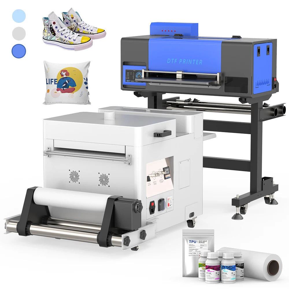 Dtf A3 Textile Printer DTF Printer XP600 Print Heads T-shirt Dryer Shaking Powder Printing Machine Dtf Printer With 1 Print Head