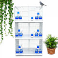 Portable Foldable Bird Cage Breathable Mesh 3 Tier Bird Cages Bird Cage Wire Mesh Luxury Bird Cage Bird Cage Large