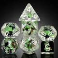 Factory Wholesale Custom Resin Polyhedral DND Dice Set with Square 16mm Size for RPG Role Playing Games