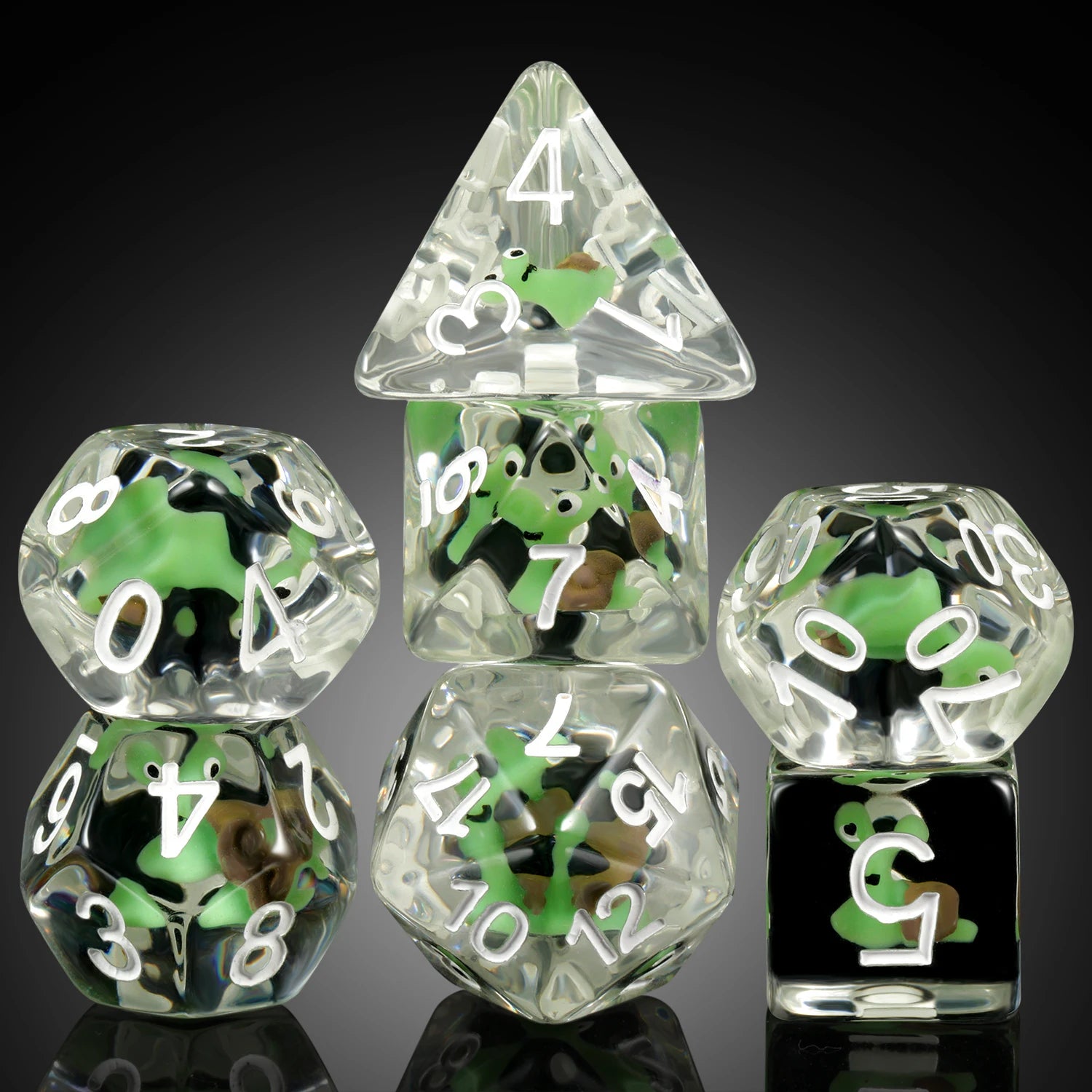 Factory Wholesale Custom Resin Polyhedral DND Dice Set with Square 16mm Size for RPG Role Playing Games