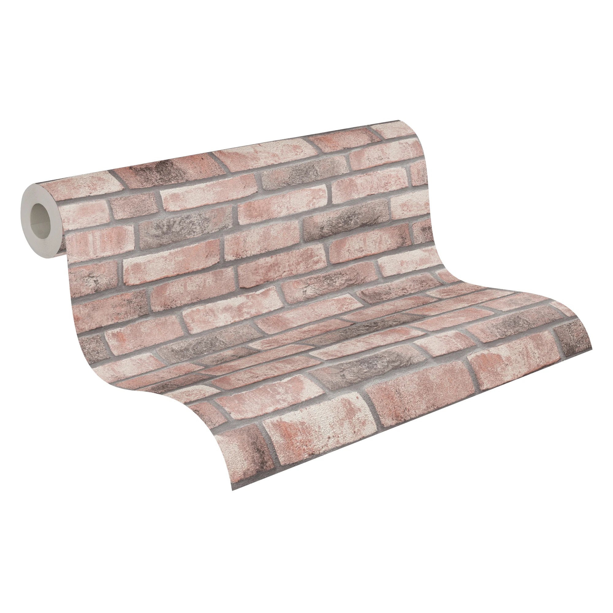 Made Germany Non Woven Vinyl Wallpaper Rolls-Stone Grey Beige Stone Look 10.05x0.53m for Living Room Hotel Use