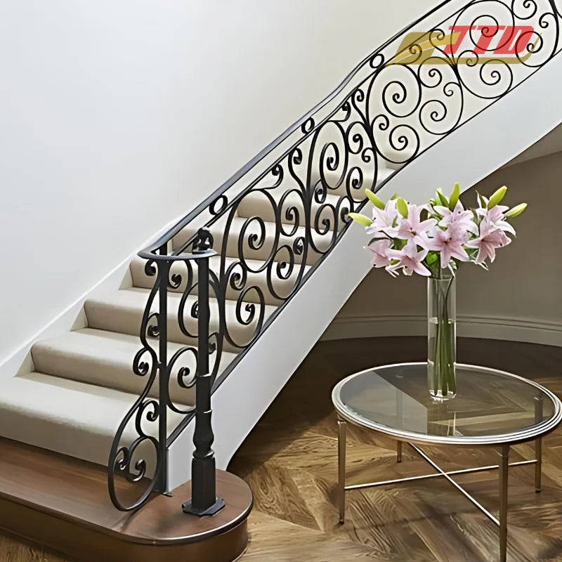 Modern Iron & Aluminum Alloy Stair Railings for Villas-Durable Steel Components From Vietnam Supplier