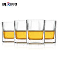 Weighted Durable Thick Bottom Unique Square Whiskey Bourbon Glass Drinking Glass Gifts for Men