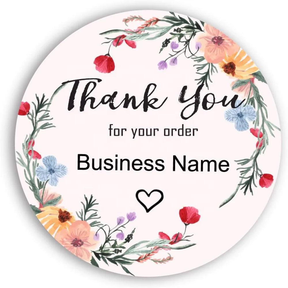 500 Pieces/roll Handmade Thank You love Stickers Handmade Custom Labels Wedding Stickers Diy Baking Packaging Labels Stickers