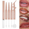2 in 1 Dou Lipliner and Lip Gloss Matte to High Shine Moisturizing Plumping Lip Makeup Lip Liner