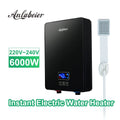 220-240V 6000W Tempered Glass ABS Plastic Cover CE CB Certified Tankless Shower Instant Electric Water Heater