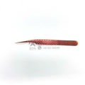 Custom Packing Private Label Professional Stainless Steel Thin Straight Tweezer Precision Skinny Sharp Needle Nose Tip Lash