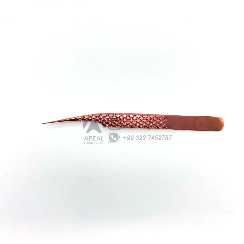 Custom Packing Private Label Professional Stainless Steel Thin Straight Tweezer Precision Skinny Sharp Needle Nose Tip Lash