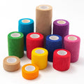 2.5cm*4.5m Hot Selling Multicolor Tattoo Disposable Plastic Non-woven Tape Tattoo Machine Grips Cover Adhesive Grip Bandage MegaBDM